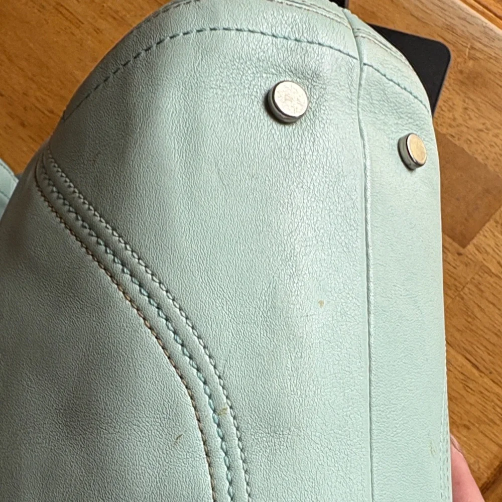 2007 Coach Soho Hampton in Aqua/Robin’s egg blue